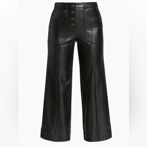 Cinq à Sept Women's Faux Leather Benji Pant Black Size 10‎